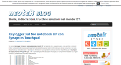 Desktop Screenshot of blog.neotekonline.it