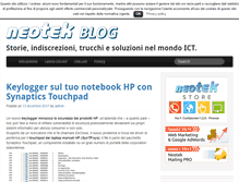 Tablet Screenshot of blog.neotekonline.it